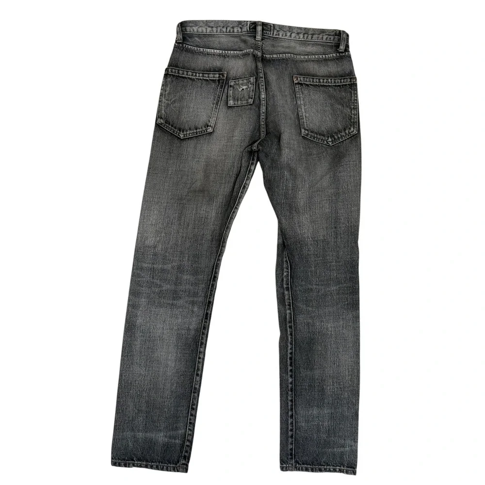 Madeworn Jeans Unisex Size 30 Wash Out Gray Distressed Japanese Denim Grunge
